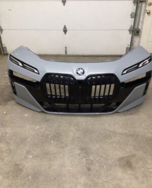 2023-2024 BMW 7-SERIES G70 FRONT BUMPER COVER GRAY OEM. FULL BUMPER