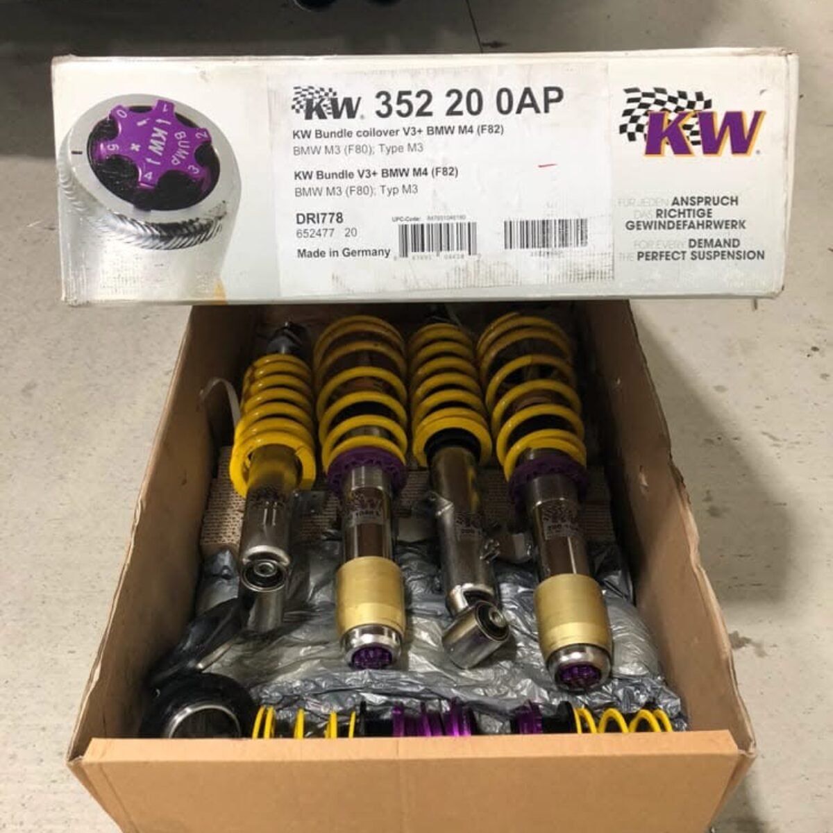 ST XTA Adjustable Coilovers fits BMW M3 (F80) / M4 (F82)  Brand new, never installed