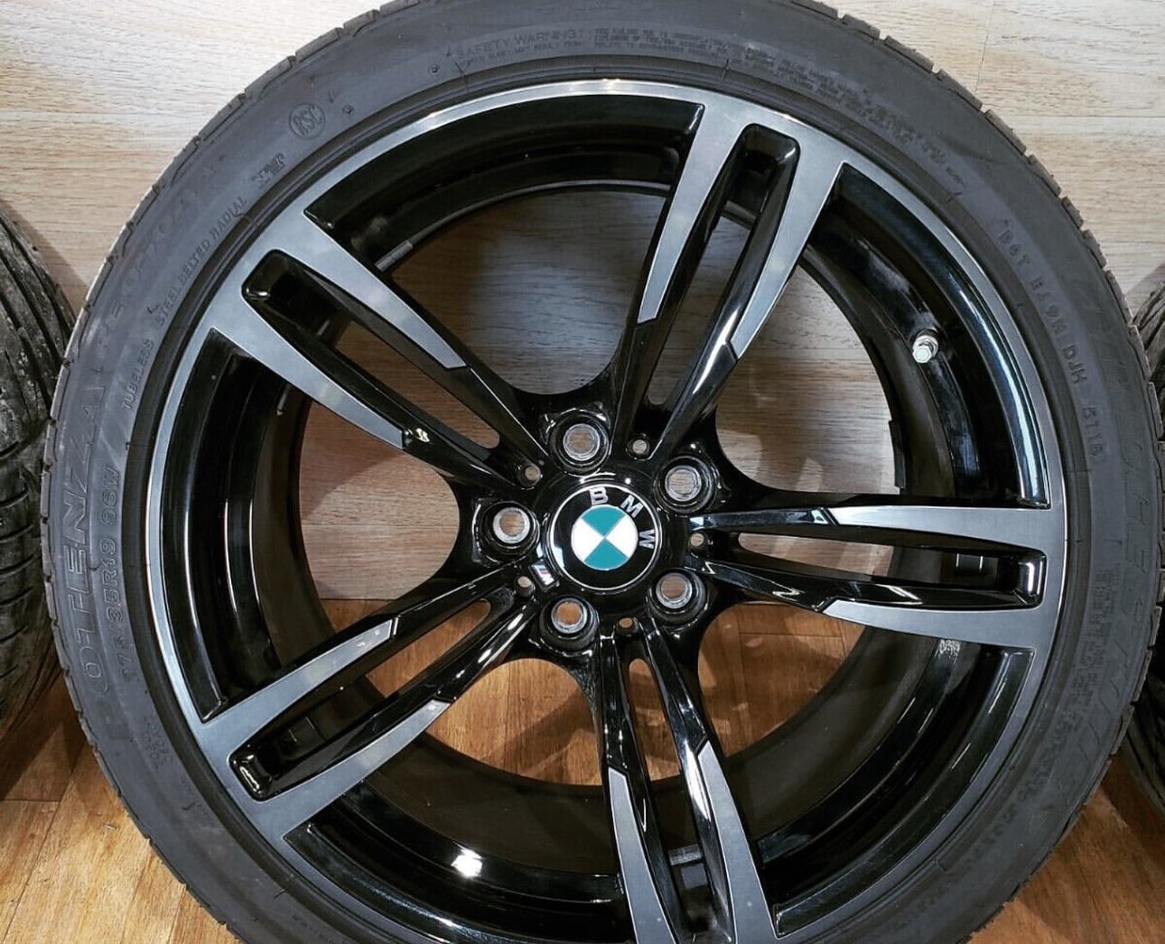 Set of the original BMW F8x M3/M4 super light forged wheels with tires. - Image 4