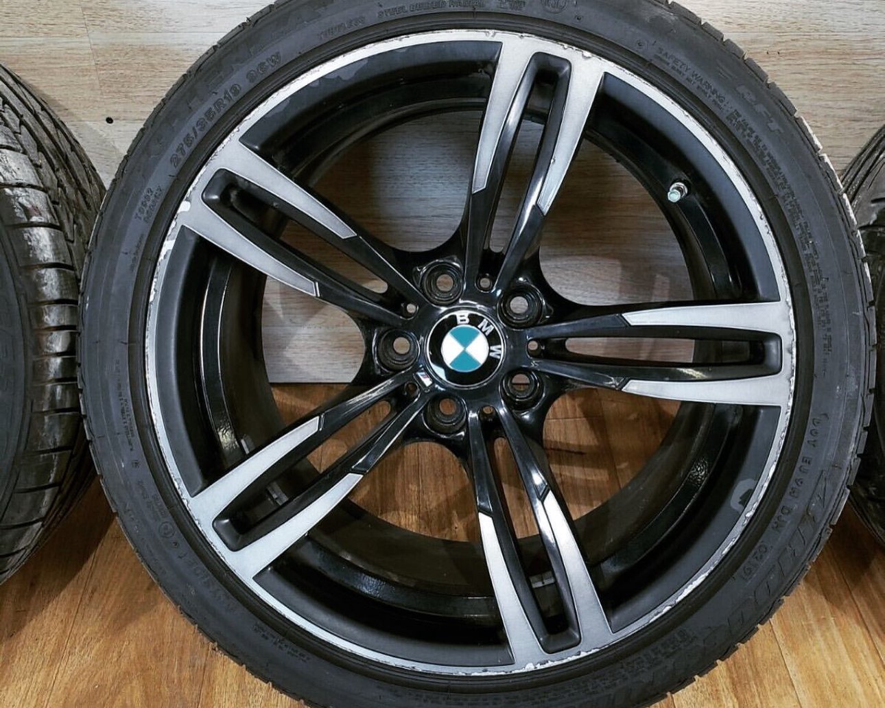 Set of the original BMW F8x M3/M4 super light forged wheels with tires. - Image 5