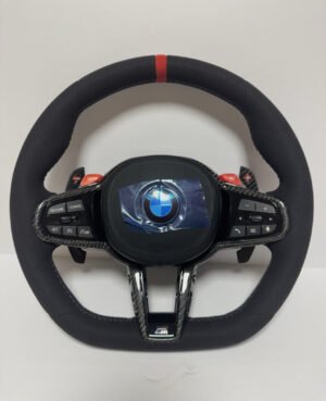 Black Alcantara Steering Wheel For BMW G42 G20 G22 G23 M2 M3 M4 G87 G80 G82 G83