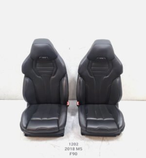 18-23 OEM BMW F90 M5 Sedan Front Left Right Seats Leather Merino Black