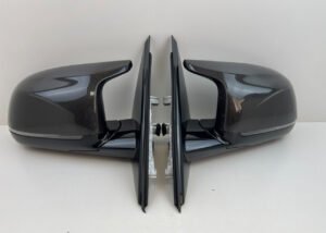 BMW X5m F95 G05 CARBON OEM WING MIRRORS SET PAIR CAMERA BLIND ASSIST 9 PINS RHD