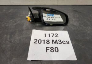 OEM BMW F80 M3 Right Passenger Side Mirror Heated Auto Dip Black