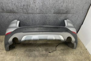 BMW 16-19 F48 X1 REAR BUMPER COVER W/ PDC SENSOR GLACIER SILVER ASSEMBLY OEM