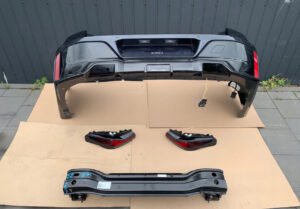 Bumper headlights bar rear bmw 7 g70 m-package 416 carbon schwarz
