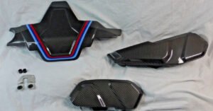 BMW F90 M5 F92 F93 M8 M Performance Carbon Fiber Engine Cover Extension Set New
