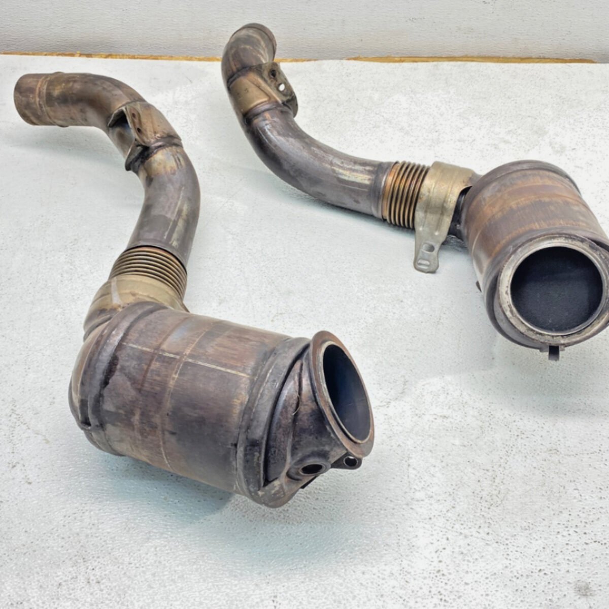BMW F01 F10 E70 550 650 750 X5 X6 N63 Engine Exhaust Cat Converter Pipe Set OEM✅