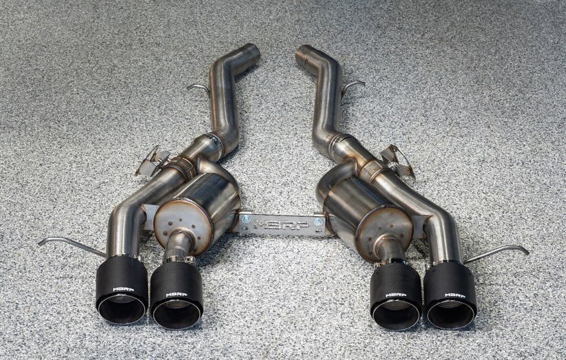 MBRP BMW G80 M3/ G82 M4 3IN Axle Back Dual Rear Exit W/Carbon Fiber Tips - Image 2