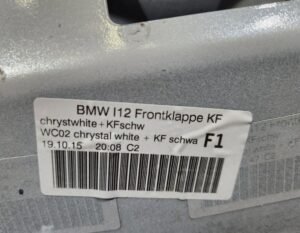 BMW I8 Front Hood Bonnet Shell White C02