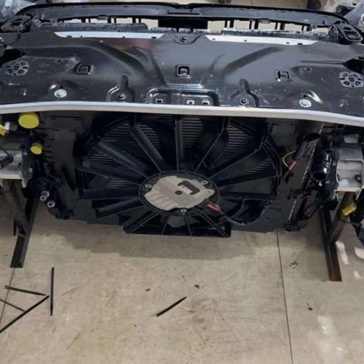 BMW N8 complete front bumper assembly- nose cut OEM